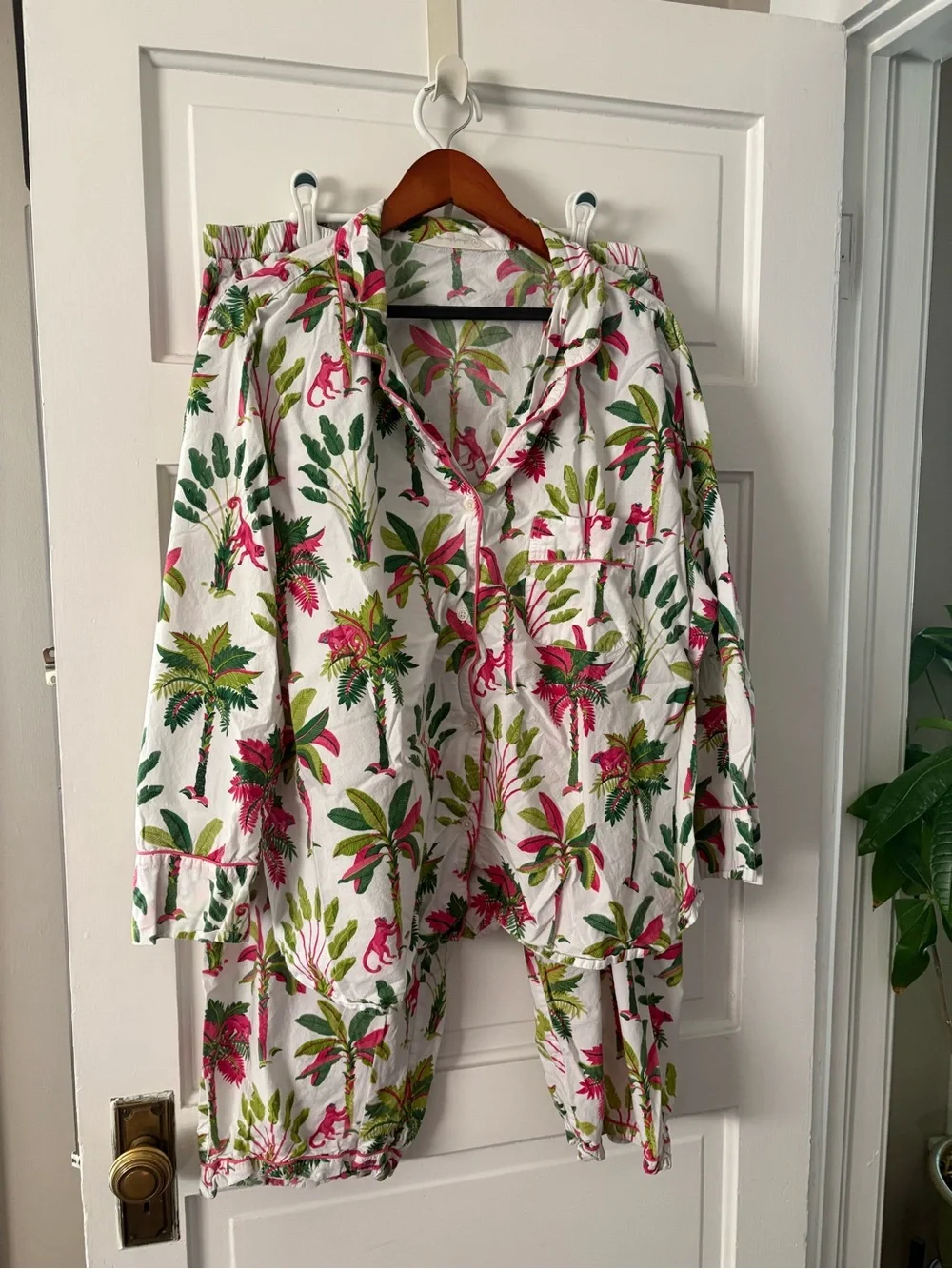 Women’s Printfresh Pajama Set - Royal Palms print
